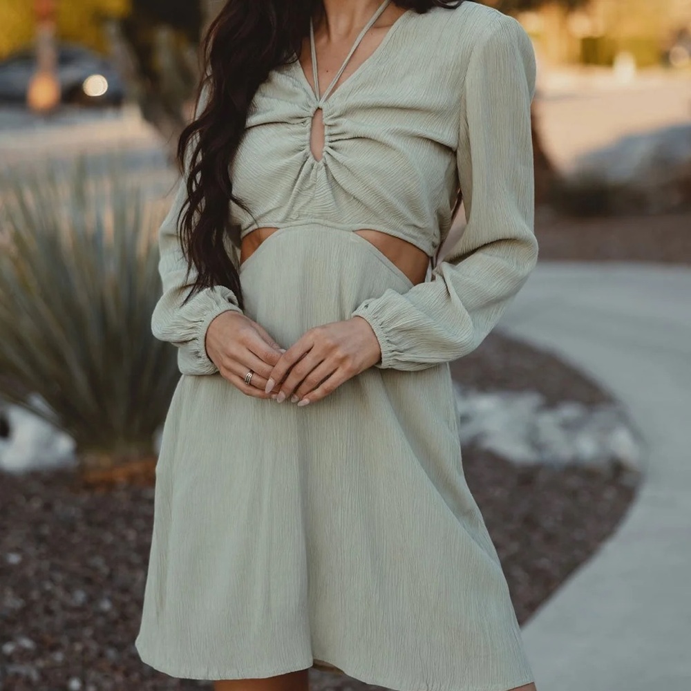 Ezra Crepe Cut Out Dress